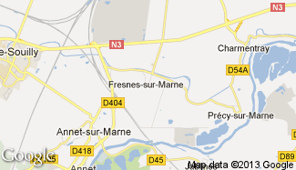 Plan de Fresnes-sur-Marne