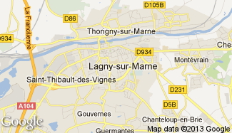 Plan de Lagny-sur-Marne