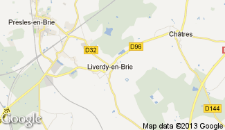 Plan de Liverdy-en-Brie