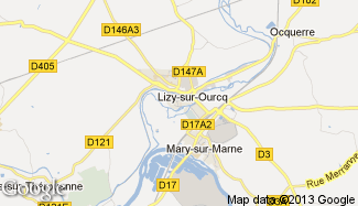 Plan de Lizy-sur-Ourcq