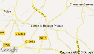 Plan de Lorrez-le-Bocage-Préaux