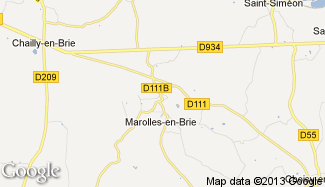 Plan de Marolles-en-Brie