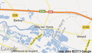 Plan de Misy-sur-Yonne