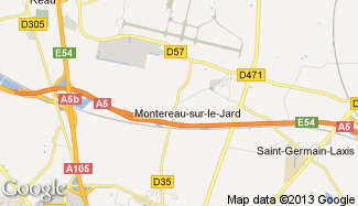 Plan de Montereau-sur-le-Jard