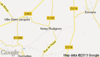 Plan de Noisy-Rudignon