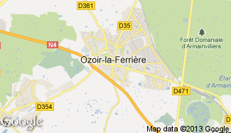 Plan de Ozoir-la-Ferrière