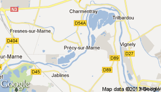 Plan de Précy-sur-Marne