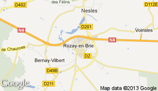 Plan de Rozay-en-Brie