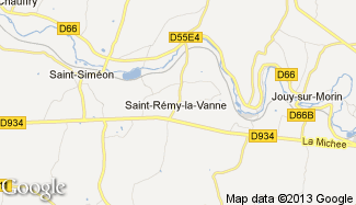 Plan de Saint-Rémy-la-Vanne