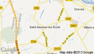 Plan de Saint-Sauveur-sur-École