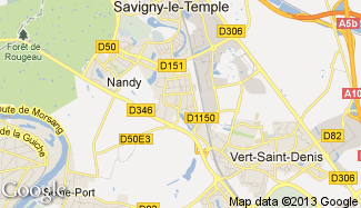 Plan de Savigny-le-Temple