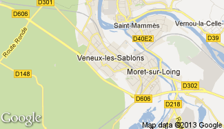 Plan de Veneux-les-Sablons