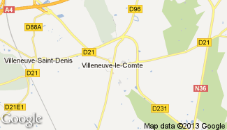 Plan de Villeneuve-le-Comte