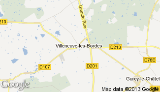 Plan de Villeneuve-les-Bordes