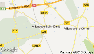 Plan de Villeneuve-Saint-Denis