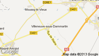 Plan de Villeneuve-sous-Dammartin