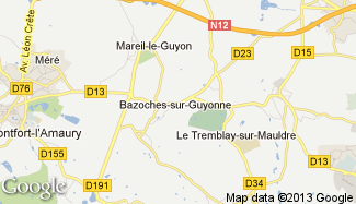 Plan de Bazoches-sur-Guyonne