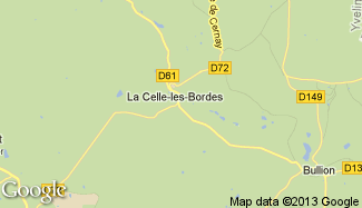 Plan de La Celle-les-Bordes