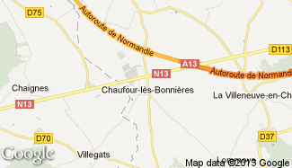 Plan de Chaufour-lès-Bonnières