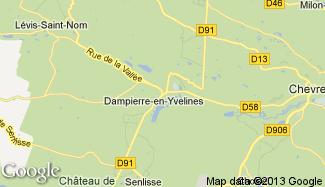 Plan de Dampierre-en-Yvelines