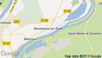 Plan de Mousseaux-sur-Seine