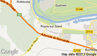 Plan de Rosny-sur-Seine