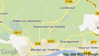 Plan de Tessancourt-sur-Aubette