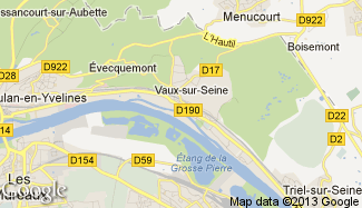 Plan de Vaux-sur-Seine