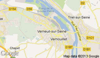 Plan de Verneuil-sur-Seine