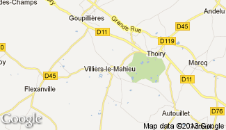 Plan de Villiers-le-Mahieu