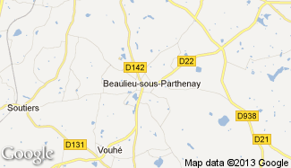 Plan de Beaulieu-sous-Parthenay