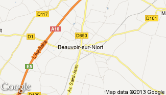 Plan de Beauvoir-sur-Niort