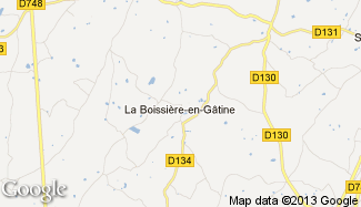 Plan de La Boissière-en-Gâtine