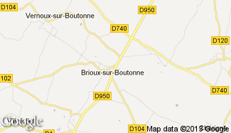 Plan de Brioux-sur-Boutonne