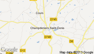 Plan de Champdeniers-Saint-Denis