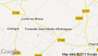 Plan de Fontenille-Saint-Martin-d'Entraigues