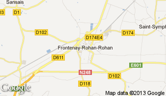 Plan de Frontenay-Rohan-Rohan