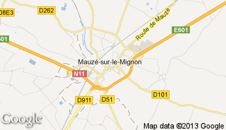Plan de Mauzé-sur-le-Mignon