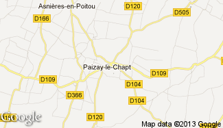 Plan de Paizay-le-Chapt