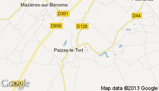 Plan de Paizay-le-Tort