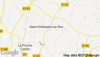 Plan de Saint-Christophe-sur-Roc