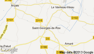 Plan de Saint-Georges-de-Rex