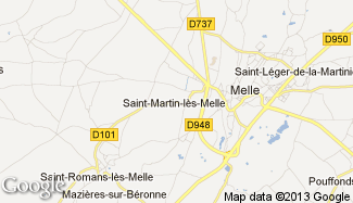 Plan de Saint-Martin-lès-Melle