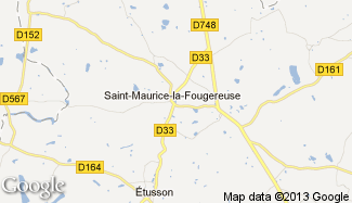 Plan de Saint-Maurice-la-Fougereuse