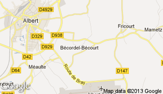 Plan de Bécordel-Bécourt