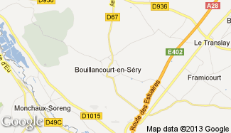 Plan de Bouillancourt-en-Séry