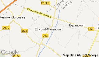 Plan de Étricourt-Manancourt