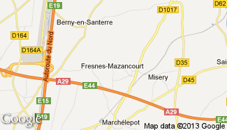 Plan de Fresnes-Mazancourt
