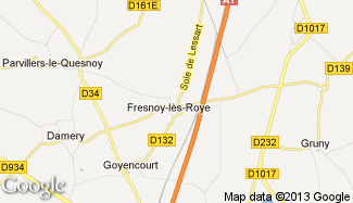 Plan de Fresnoy-lès-Roye