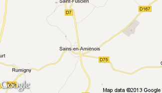 Plan de Sains-en-Amiénois